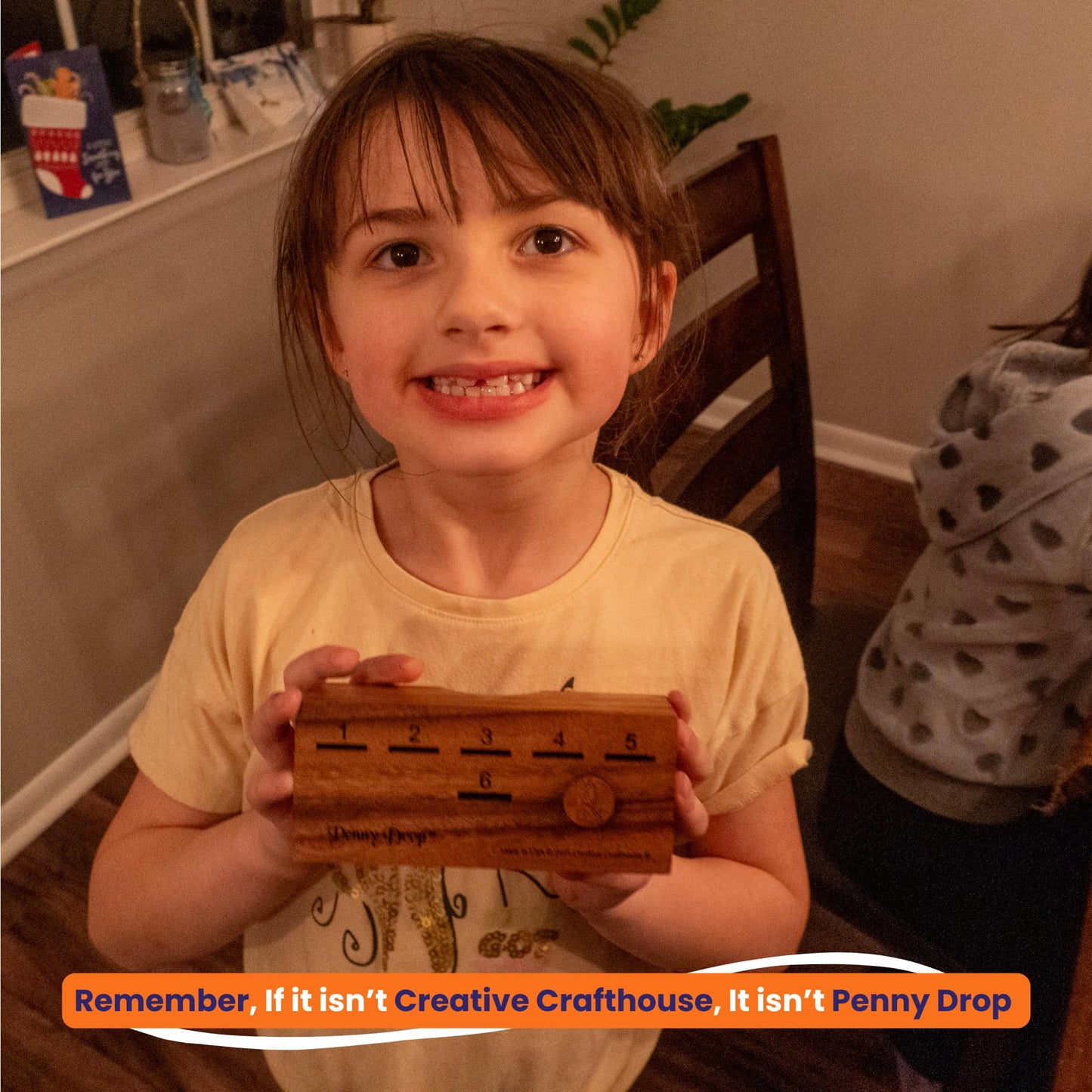 Creative Crafthouse Penny Drop Game – Travel Edition | Portable Wooden Dice Game, Made in USA