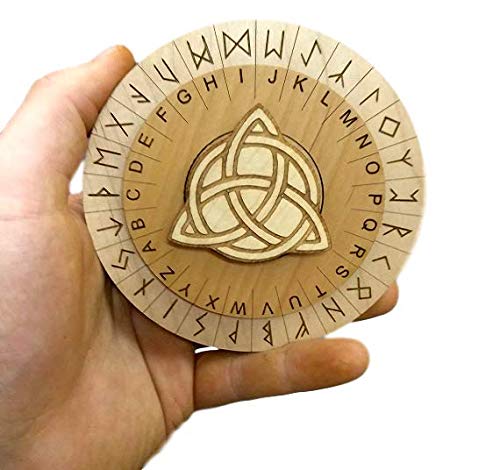 Creative Escape Rooms Runes Cipher Disk - Escape Room Decoder Prop