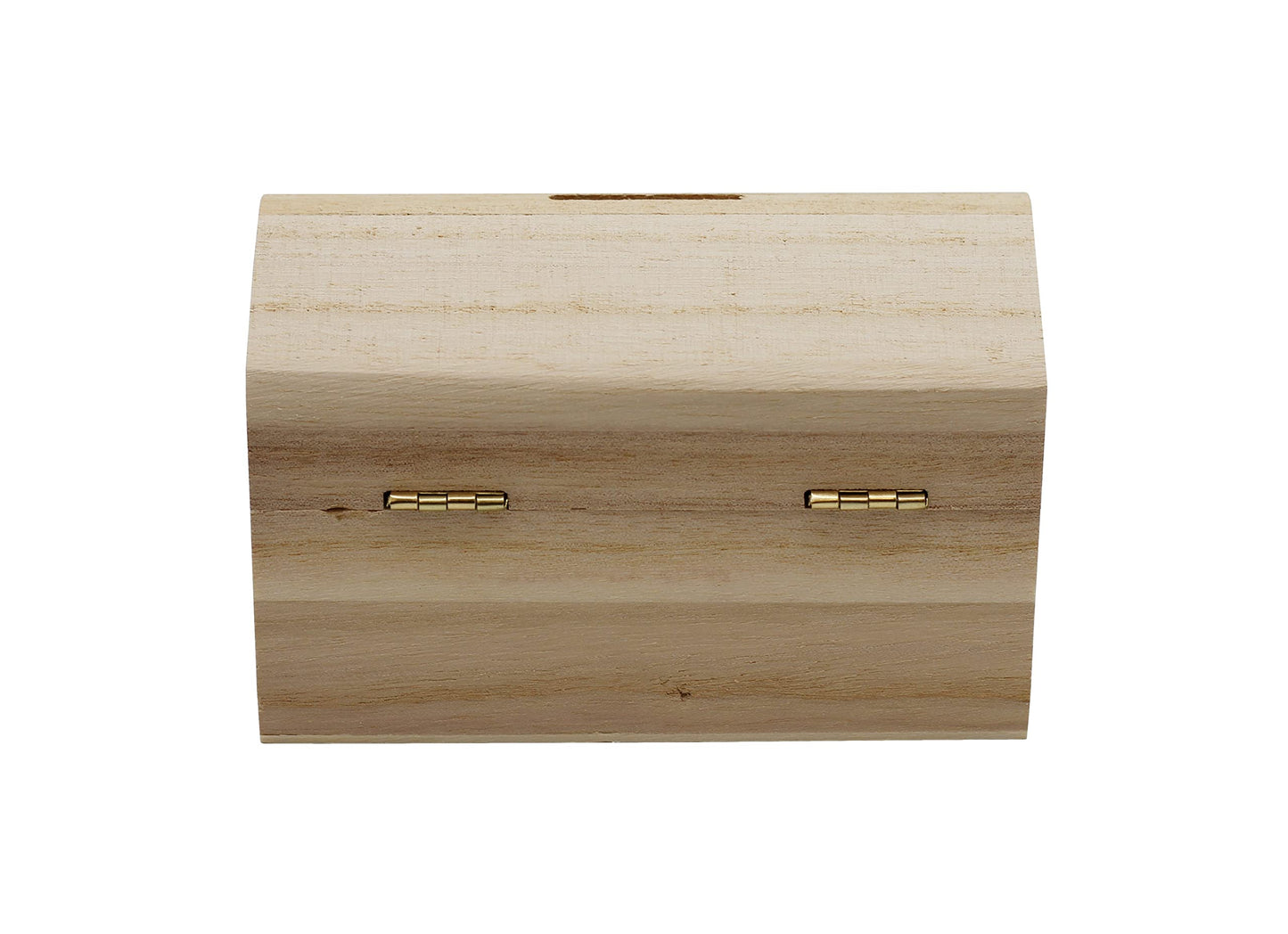 Creative Hobbies Pack of 6 Ready-to-Decorate Wood Treasure Chest Savings Banks – DIY Craft