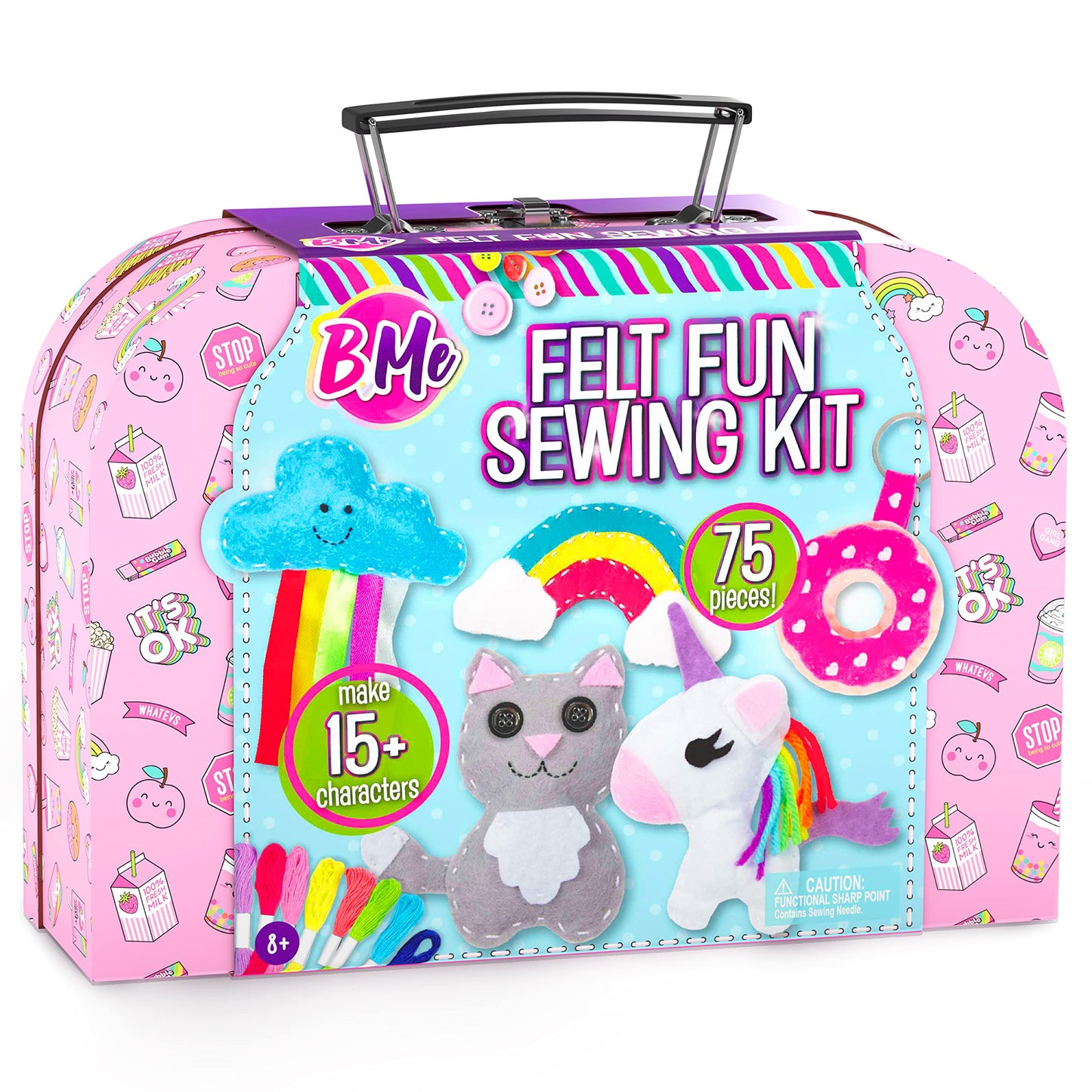 Creative Kids Felt Sewing Kit – Learn to Sew 15+ Characters for Ages 8+