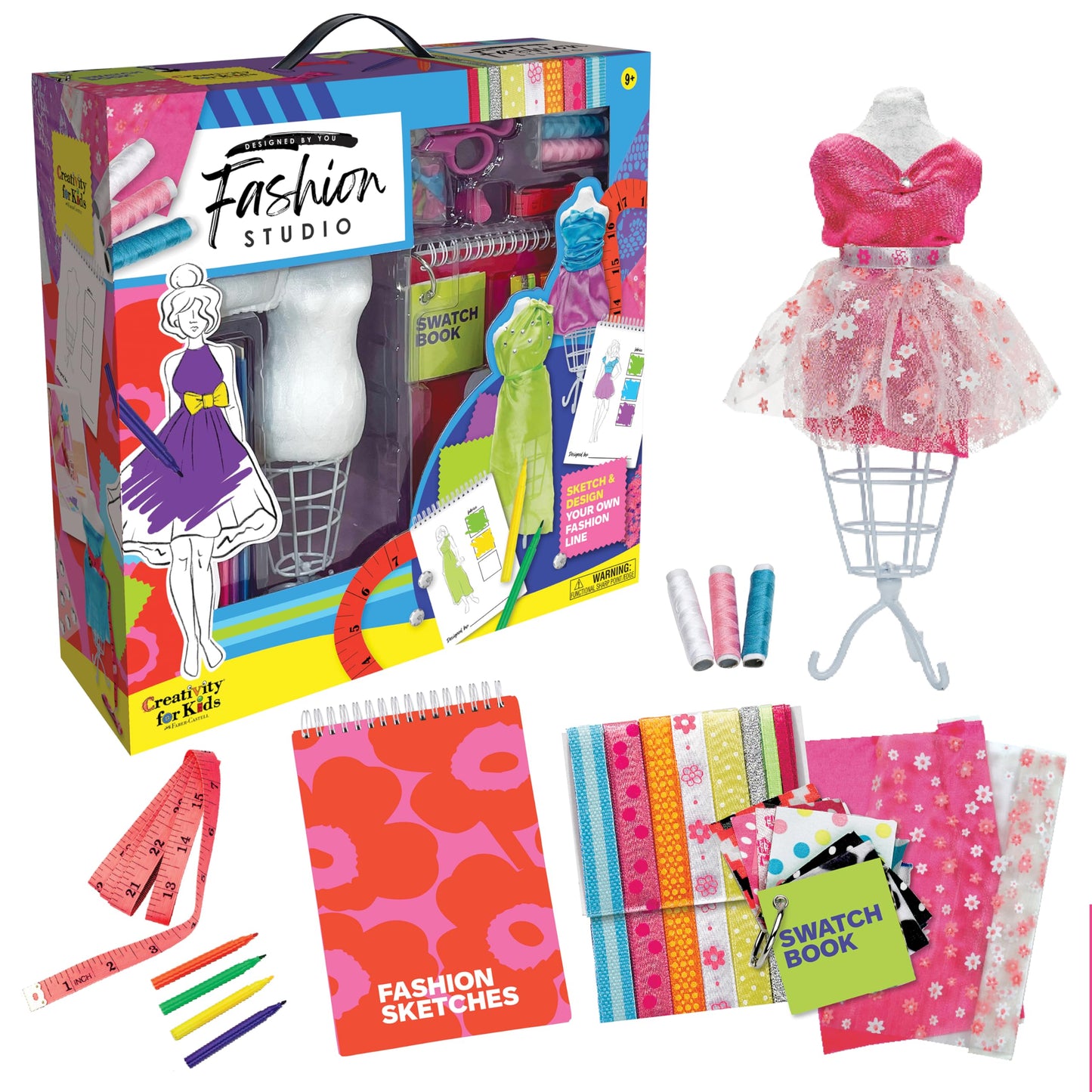 Creativity for Kids Design by You Fashion Studio — DIY Fashion Designer Kit for Girls (Ages 9+)