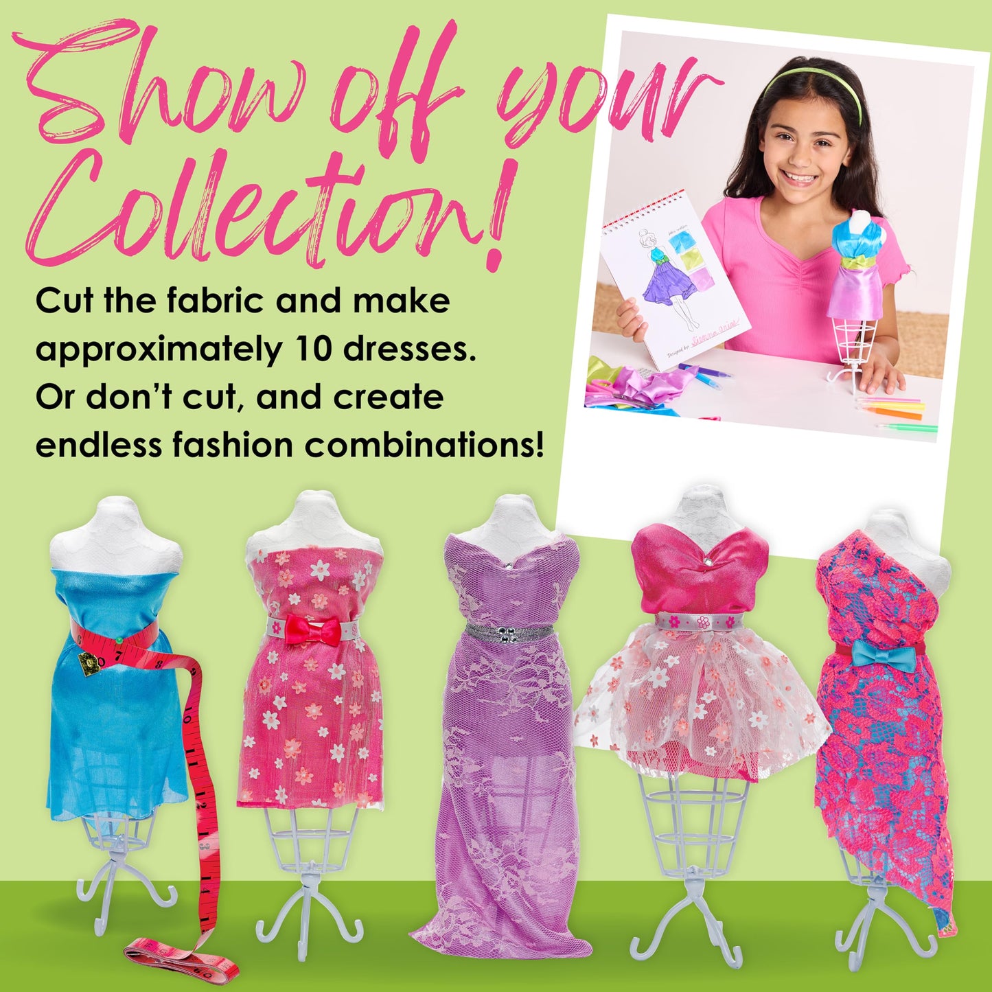 Creativity for Kids Design by You Fashion Studio — DIY Fashion Designer Kit for Girls (Ages 9+)