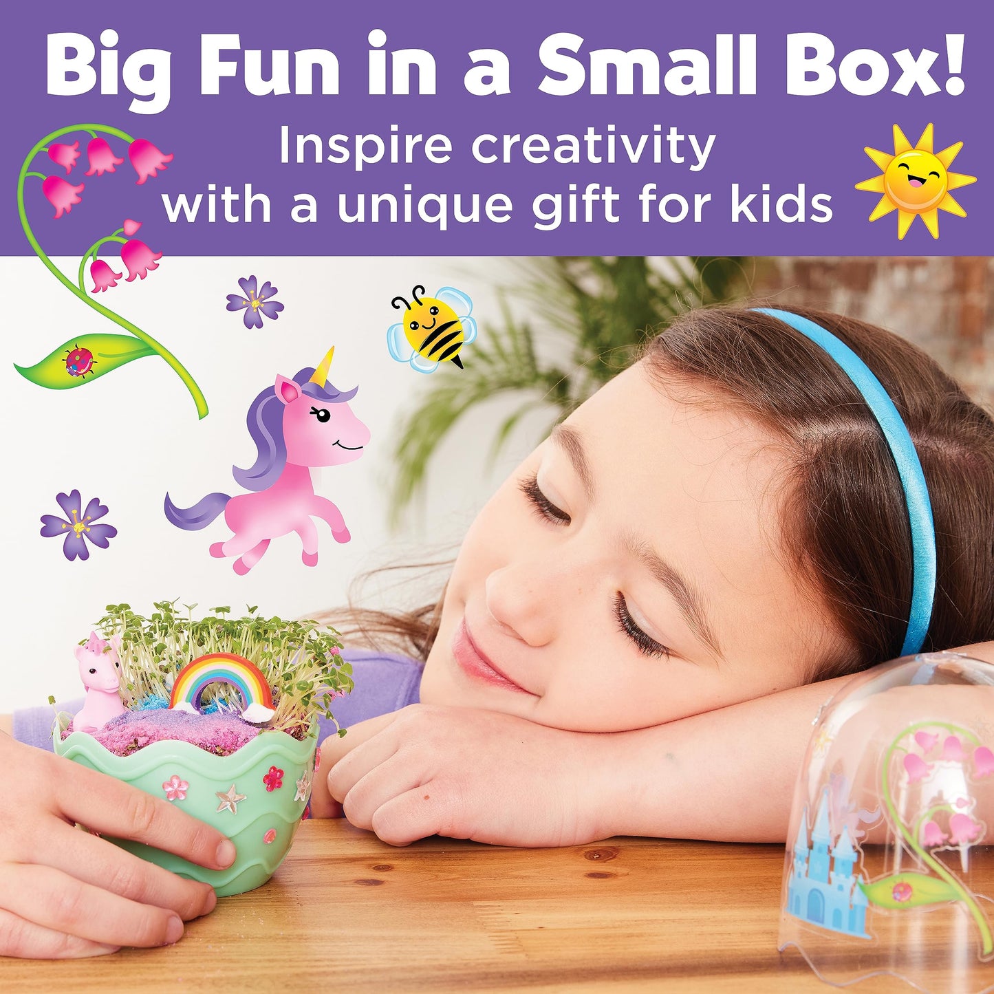 Creativity for Kids Mini Garden: Magical Unicorn Terrarium Kit (Ages 6+)
