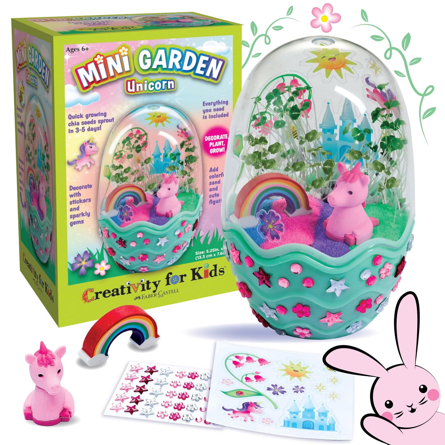 Creativity for Kids Mini Garden: Magical Unicorn Terrarium Kit (Ages 6+)