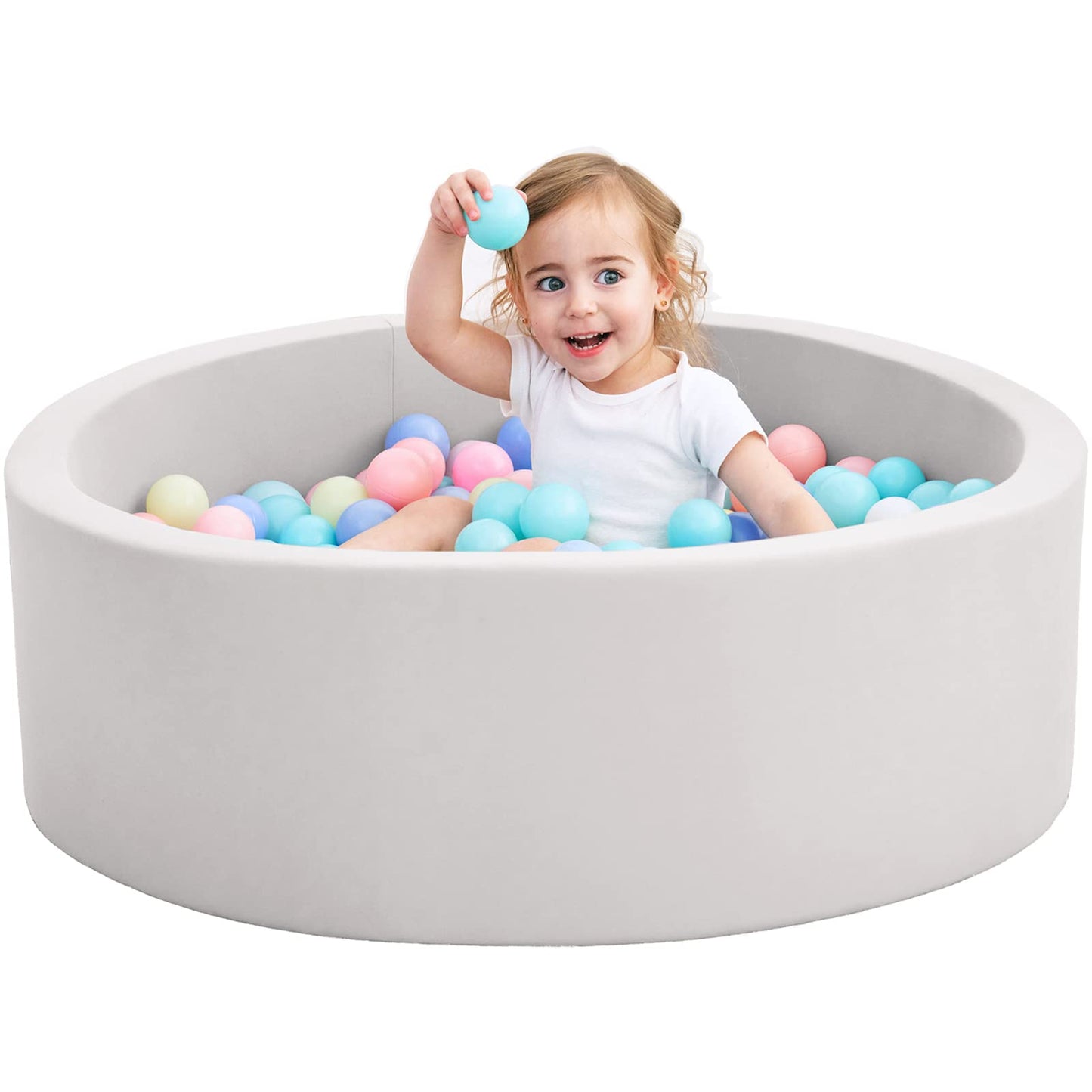 Crenailro Foam Ball Pit for Toddlers – 35-Inch Soft Playpen for Safe Indoor Fun
