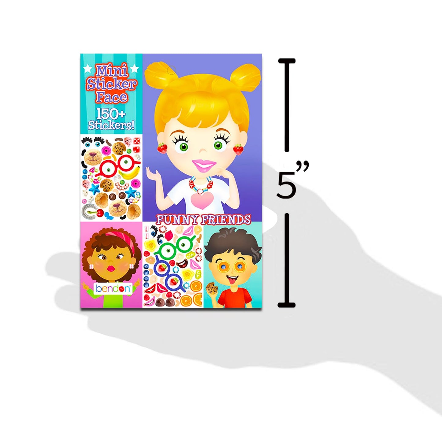 Crenstone Make-a-Face Sticker Sheets — 24 Pcs, 150+ Reusable Stickers (5x7)