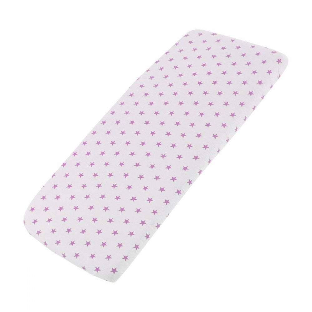 Crib Jersey Fitted Sheets 100% Cotton 40x90cm - Pack Of 2 - Fits All Models