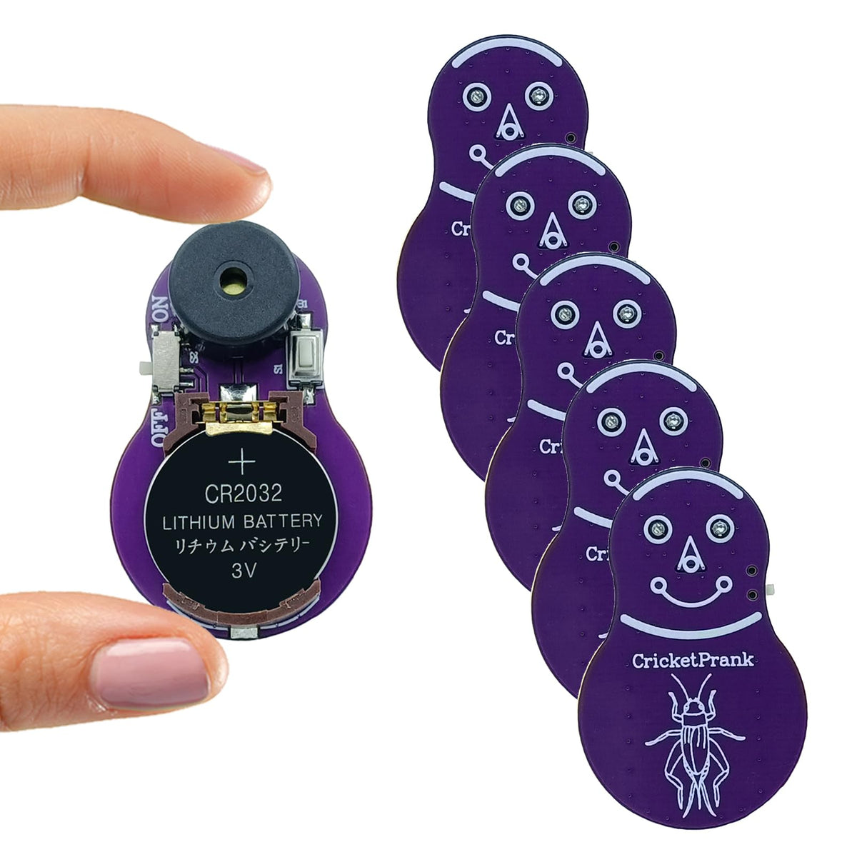 CricketPrank Cricket Noise Maker Prank (6 PCS) — Hidden Beeping Devices for Months