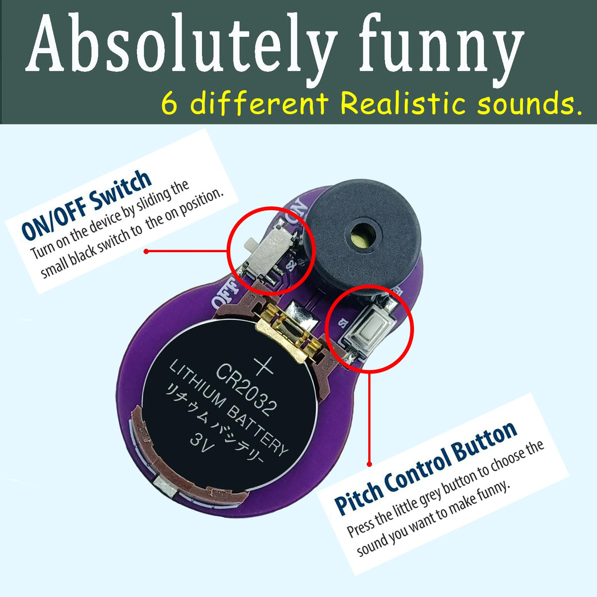 CricketPrank Cricket Noise Maker Prank (6 PCS) — Hidden Beeping Devices for Months