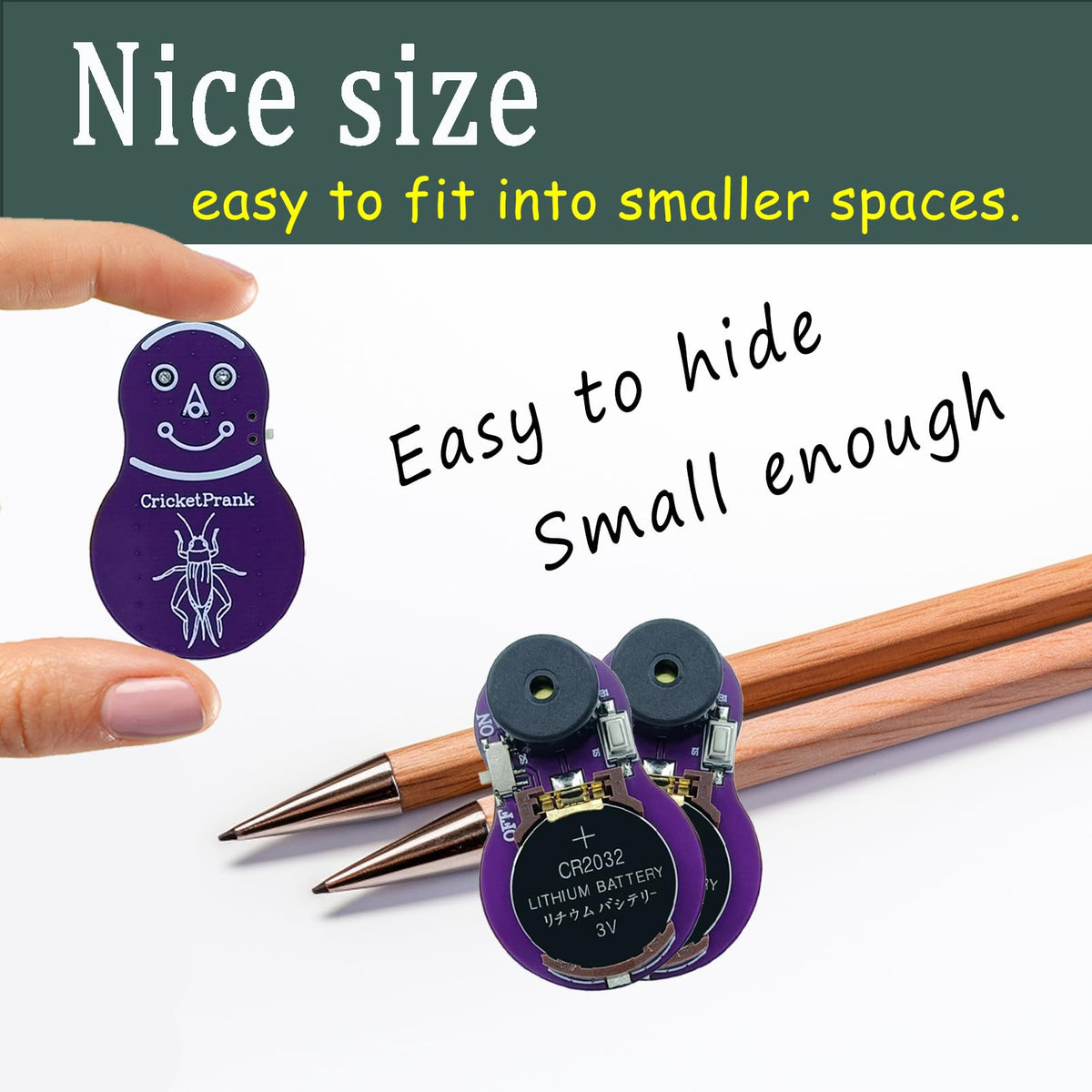 CricketPrank Cricket Noise Maker Prank (6 PCS) — Hidden Beeping Devices for Months