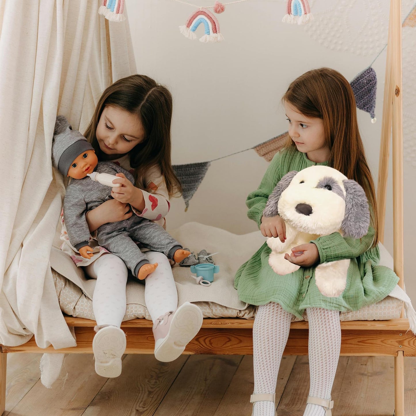 Crillop Weighted Plush Dog — 24-Inch, 4 lb Sensory Hug Toy for Kids and Adults