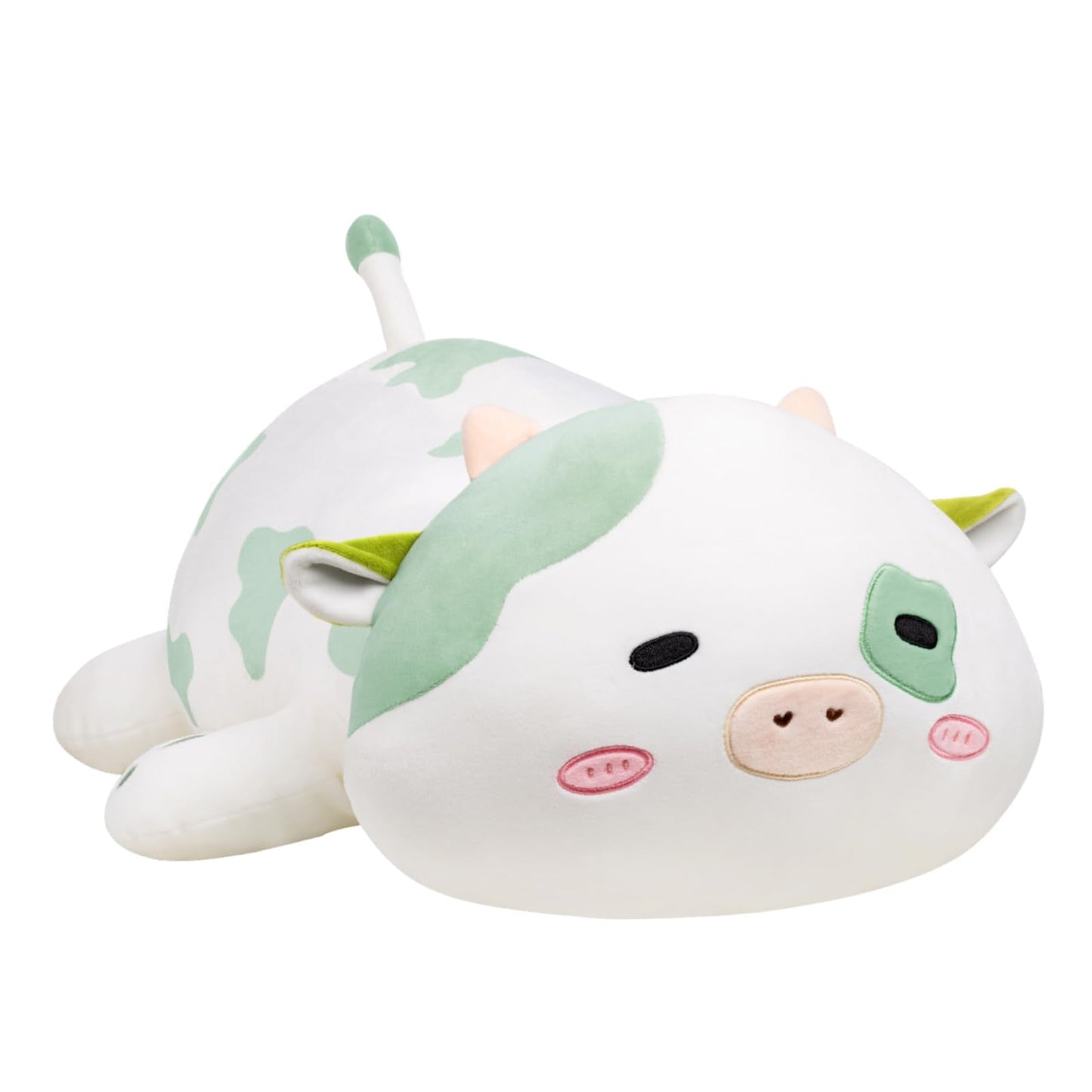 Crillop 4lb Cute Weighted Cow Plush – 23-Inch Green Spotted Plush