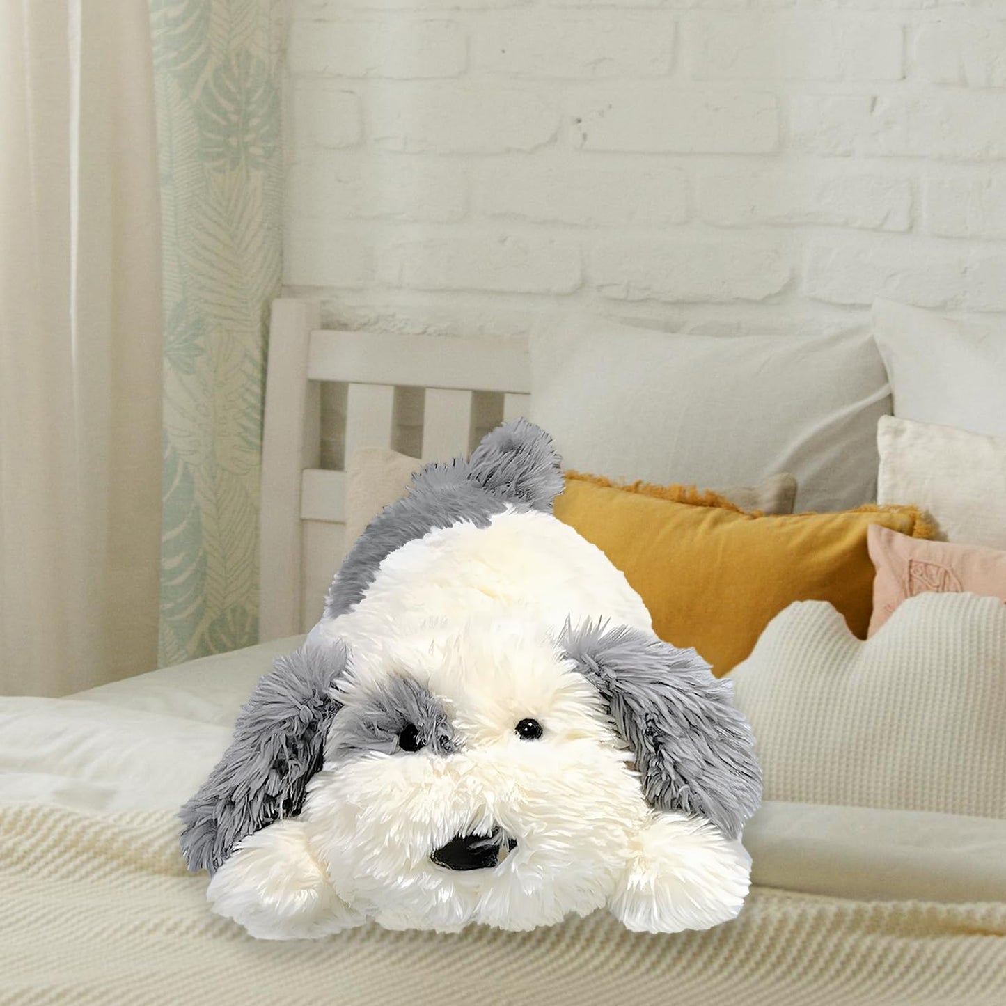 Crillop Weighted Plush Dog — 24-Inch, 4 lb Sensory Hug Toy for Kids and Adults