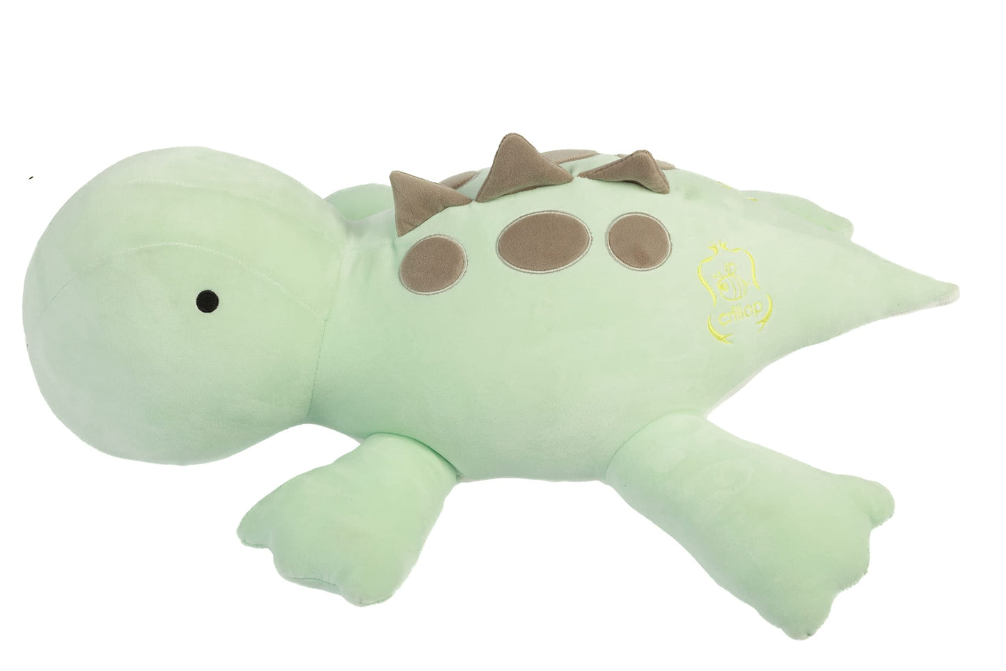 Crillop 4LB Weighted Dinosaur Plush – 24-Inch Soft Plush Pillow for Adults & Kids (Green Dinosaur)
