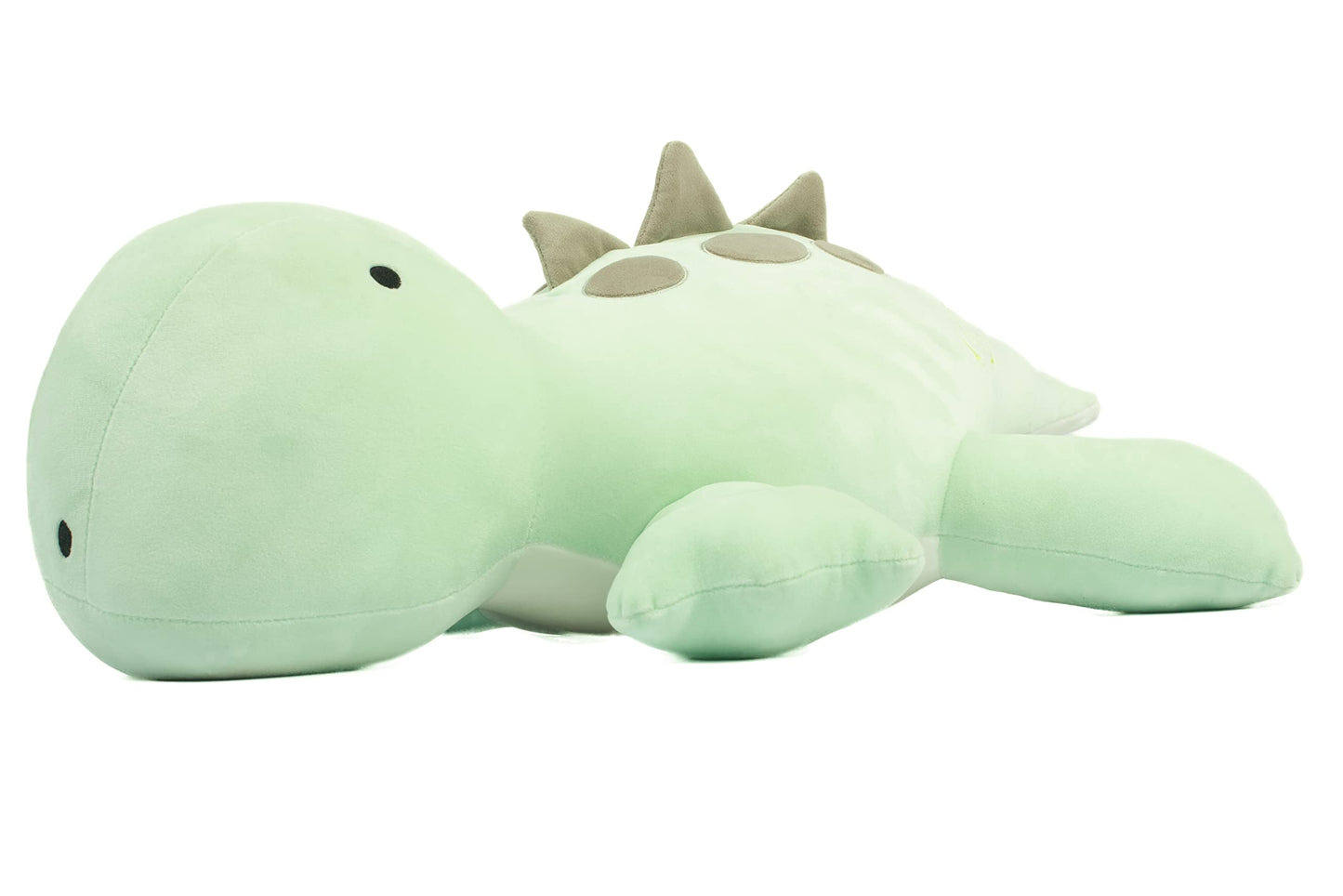 Crillop 4LB Weighted Dinosaur Plush – 24-Inch Soft Plush Pillow for Adults & Kids (Green Dinosaur)