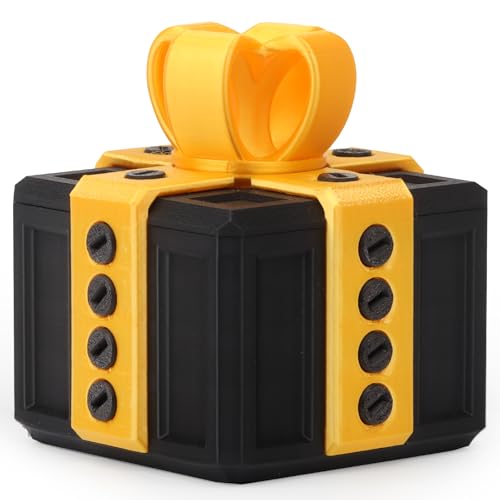 critigulf Gag Gift Box with Screws – Funny Holiday Prank Box (Black & Gold)
