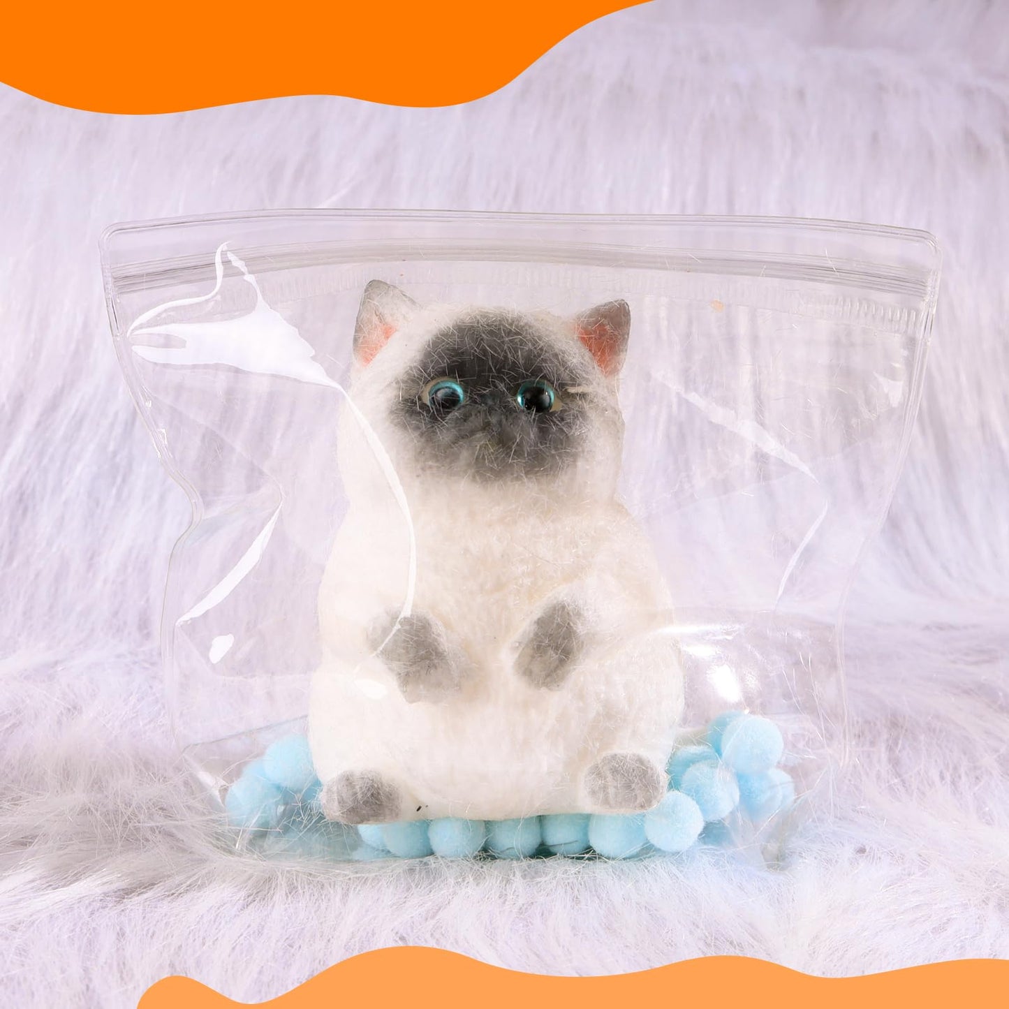 CritterCopia Big Taba Cat – Handmade Large Cat Squishy Toy for Stress Relief and Cute Fun