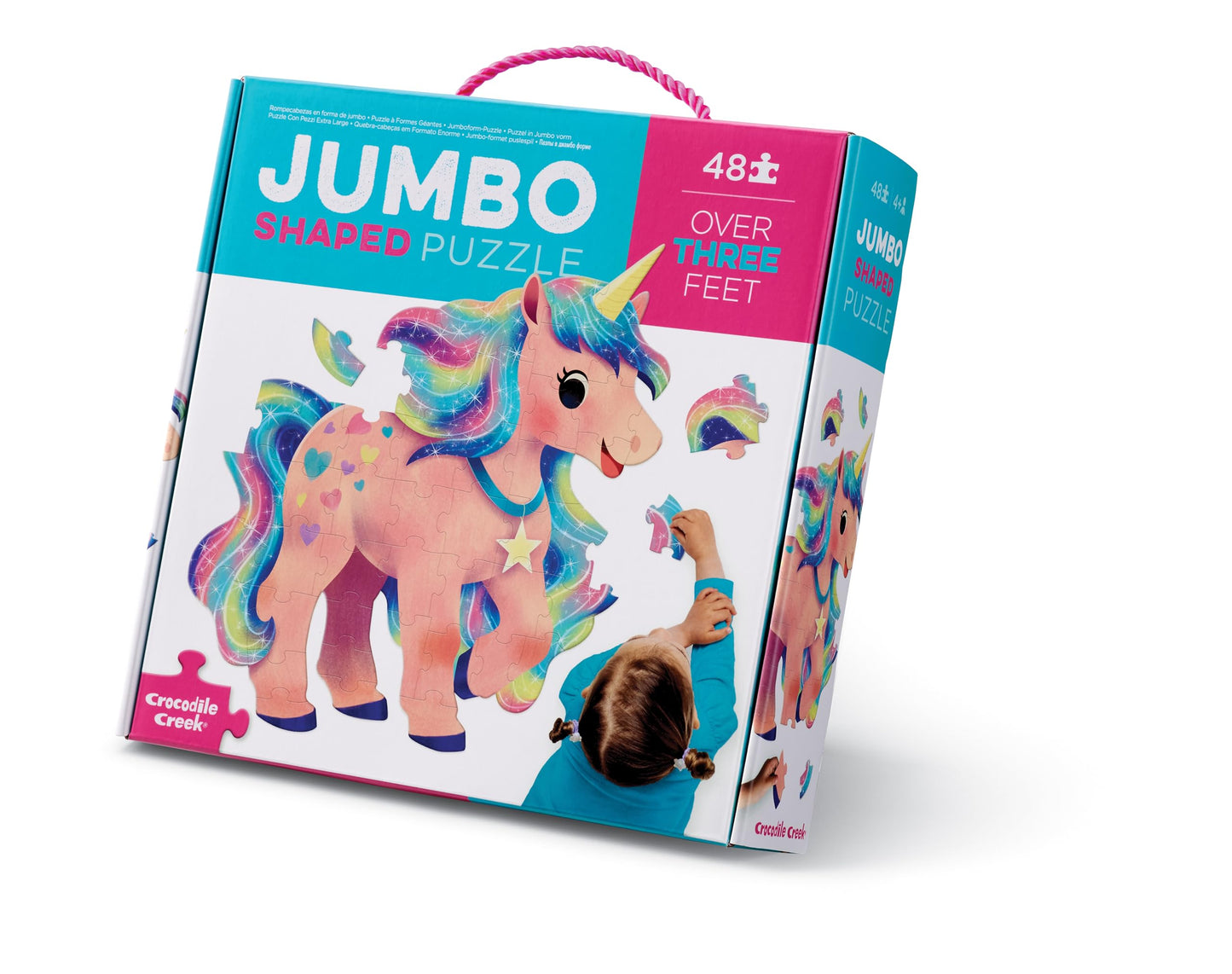 Crocodile Creek Above + Below 48-Piece Unicorn Floor Puzzle – Jumbo Size