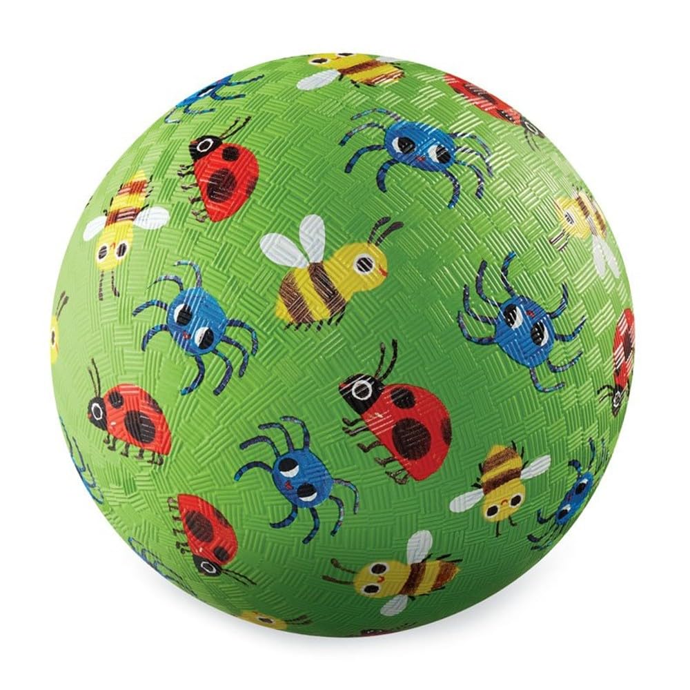 Crocodile Creek Playground Ball - Durable 5-inch Rubber Ball for Kids 3+ | Indoor & Outdoor Games