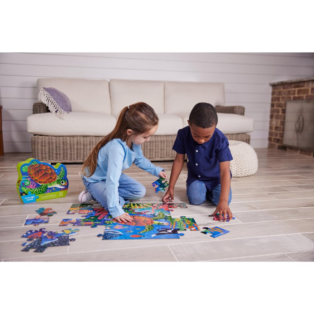 Crocodile Creek Sea Turtle Jigsaw Puzzle – 36 Pieces, 18x24 in, for Kids 3+