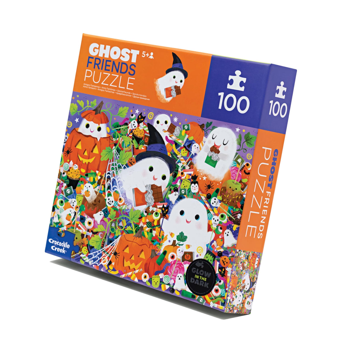 Crocodile Creek 100-Piece Glow-in-the-Dark Ghost Friends Puzzle
