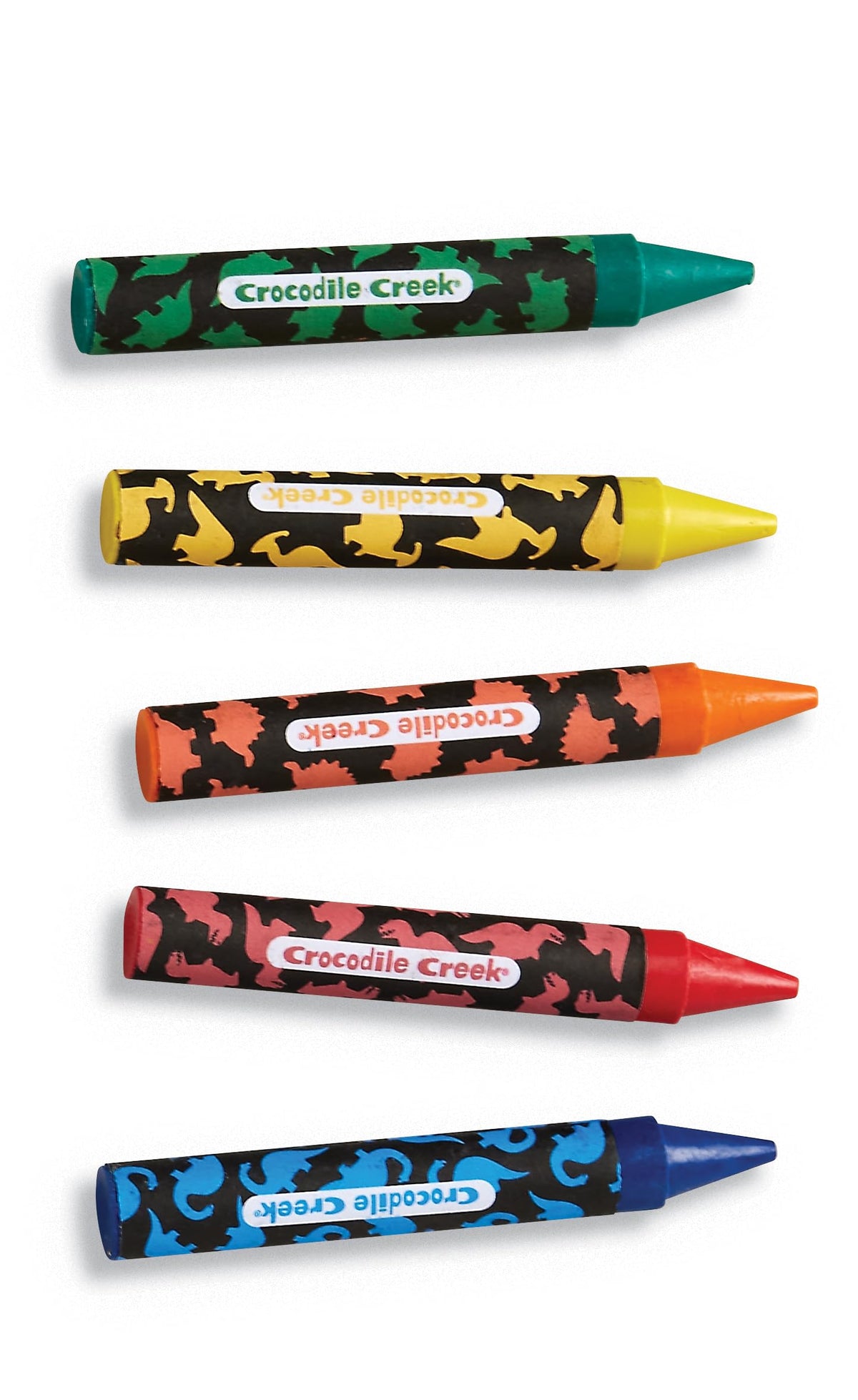 Crocodile Creek Coloring Stickers Set – Jumbo Dinosaurs Activity for Kids 3+ with 20 Stickers, Crayons & Giant Scene