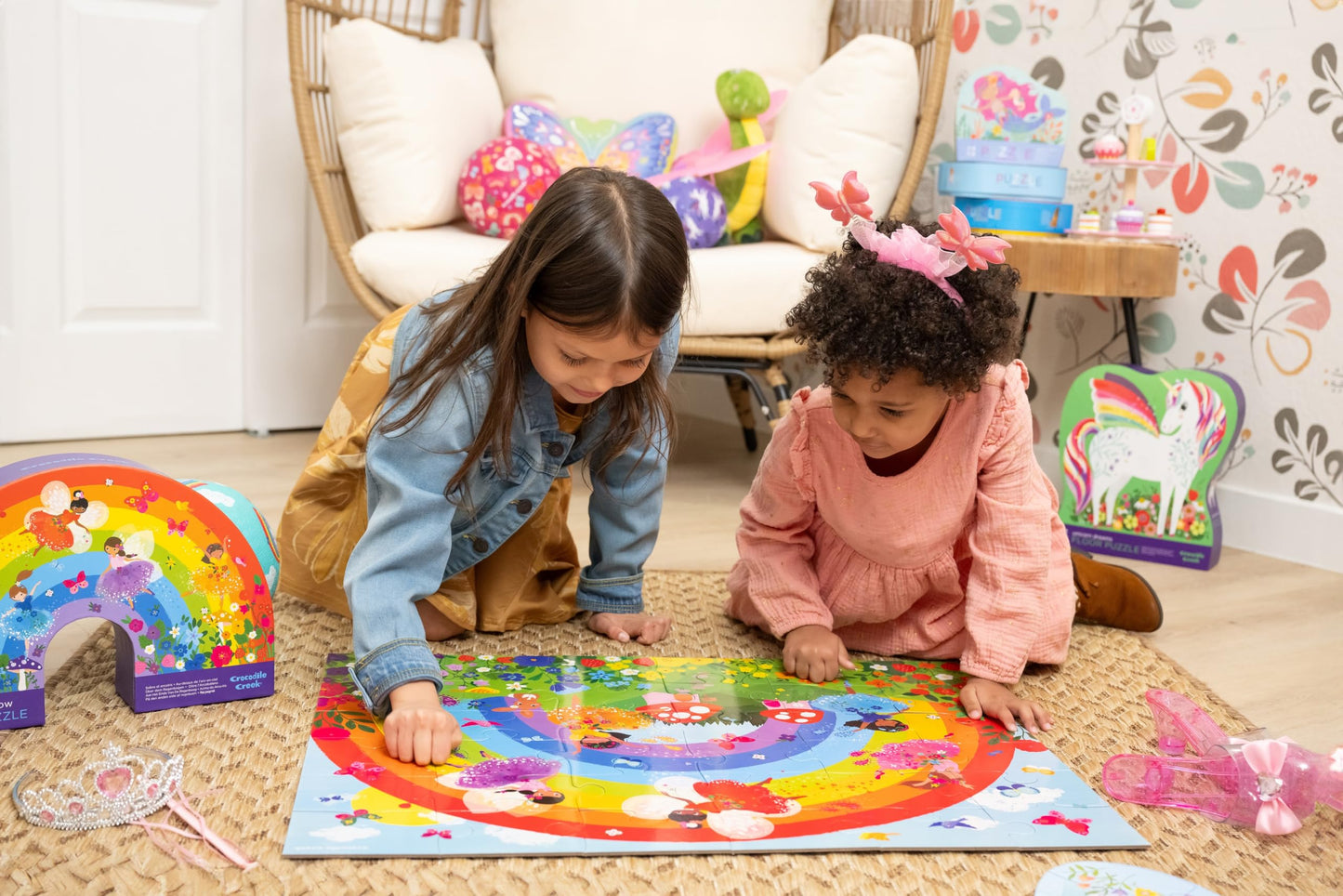 Crocodile Creek Mermaid Dreams 36-Piece Jigsaw Floor Puzzle for Kids – Finished 24 W x 18 H