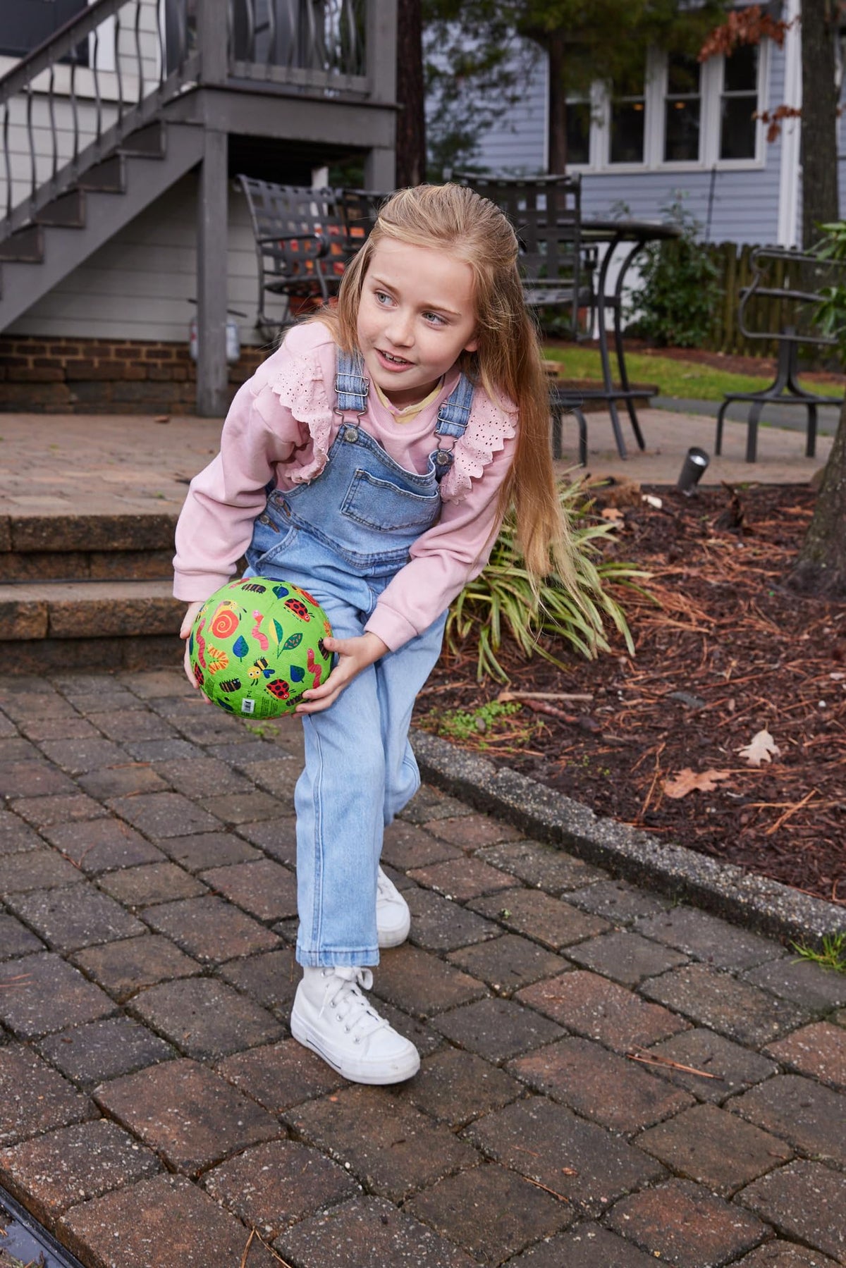 Crocodile Creek Playground Ball 5-Inch – Durable Rubber Kickball for Kids 3+ (PVC-Free)