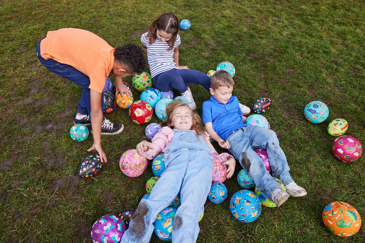 Crocodile Creek Playground Ball – Durable 5-Inch Dinosaur Green Rubber Ball, PVC-Free for Kids 3+