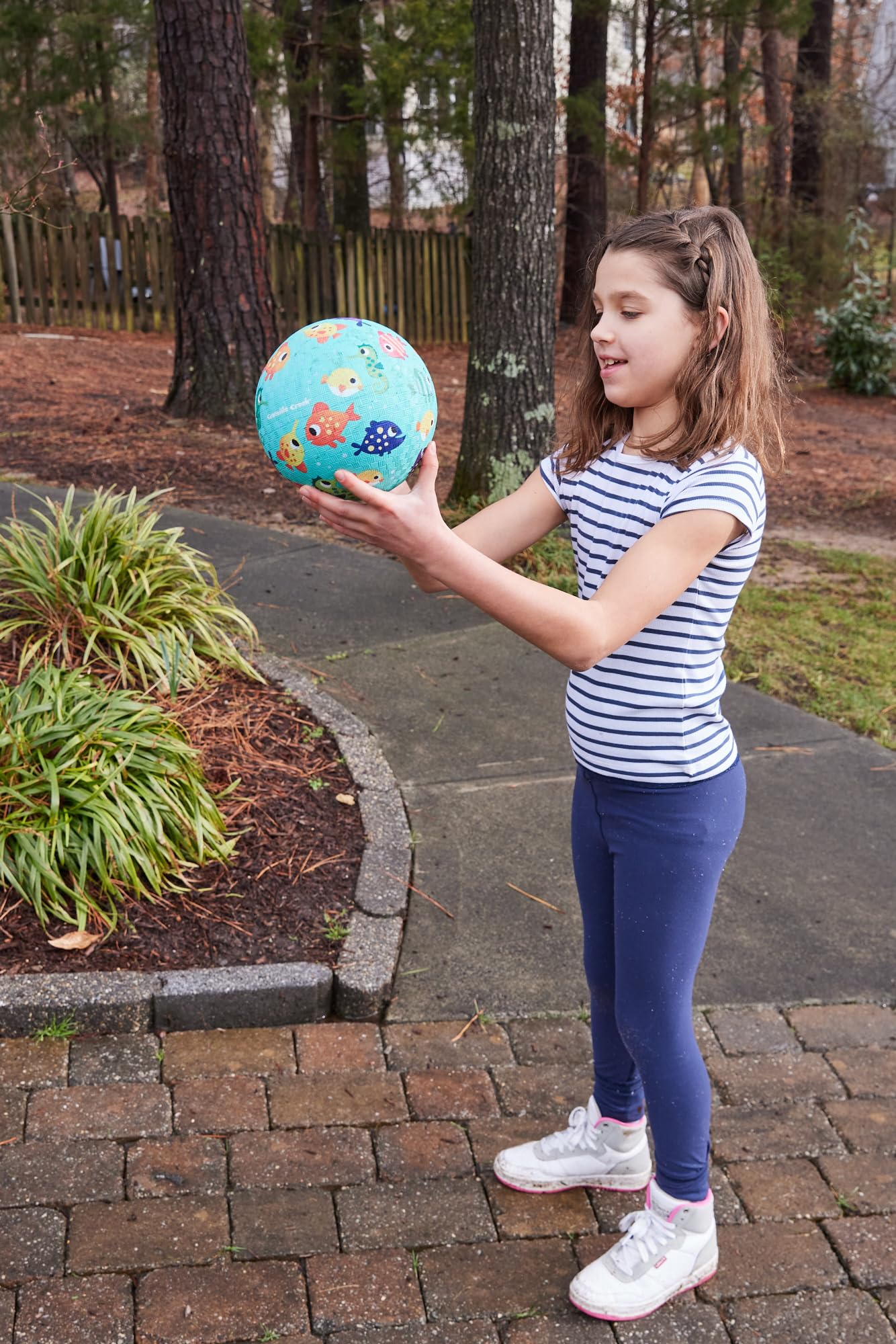 Crocodile Creek Playground Ball - Durable 5-Inch Rubber Ball for Kids 3+