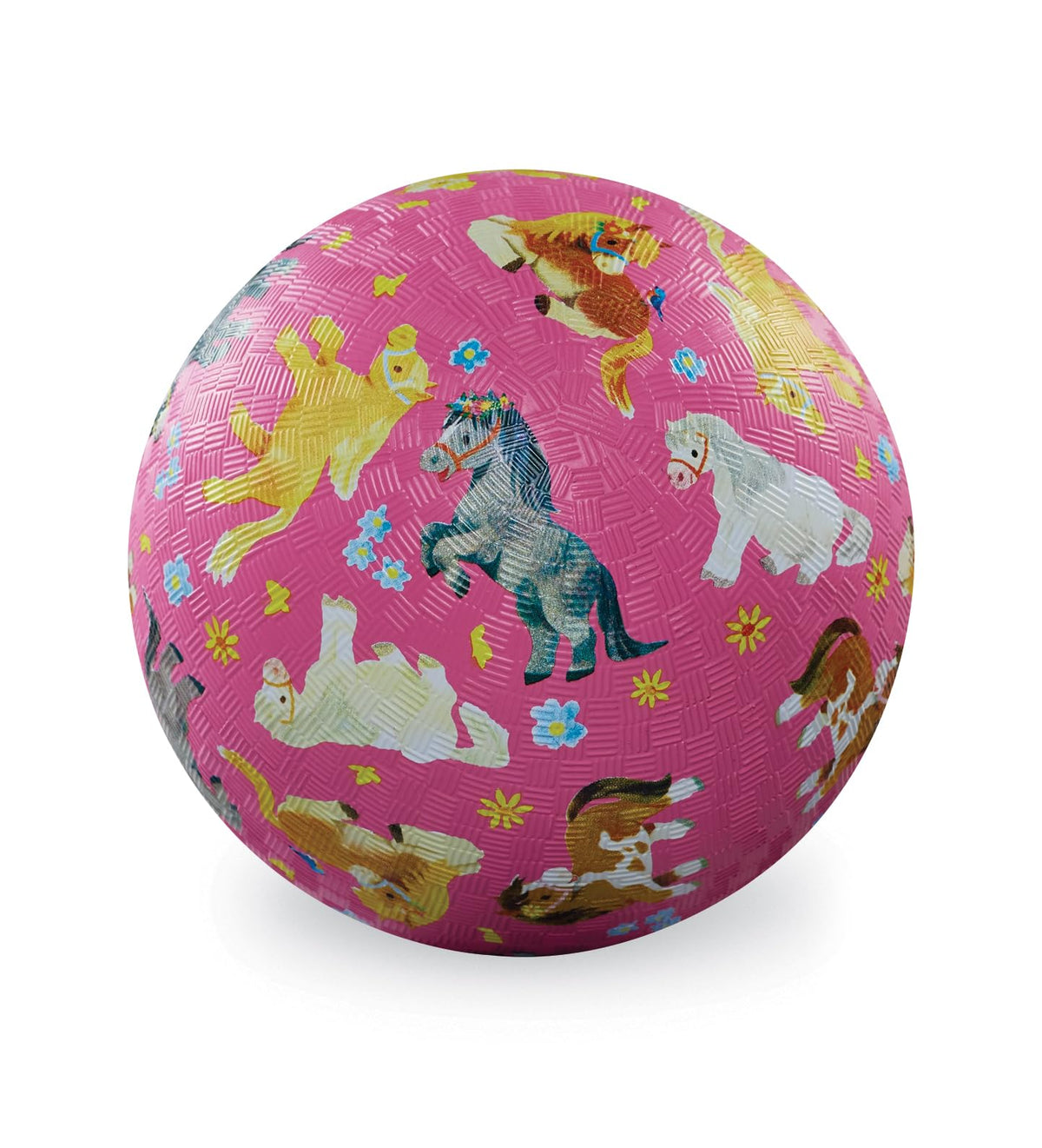 Crocodile Creek Playground Ball - Durable PVC-Free 7-Inch Rubber Ball for Kids 3+