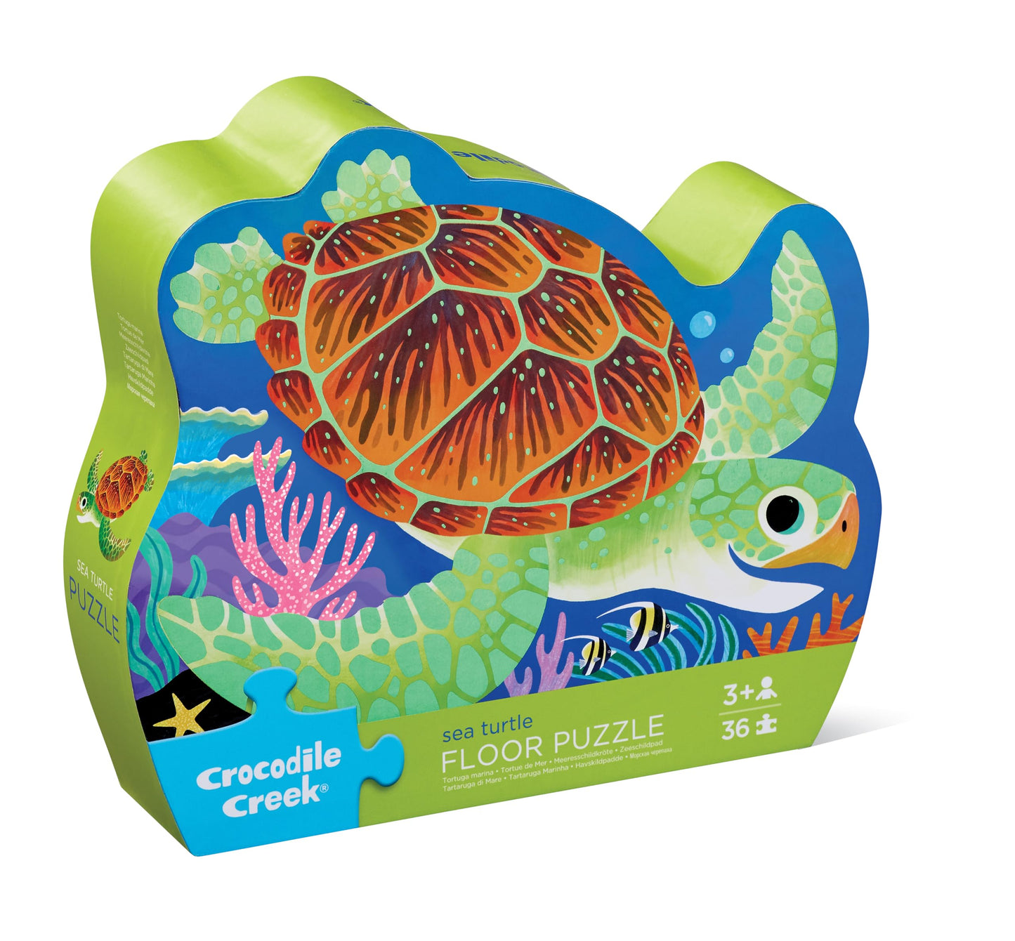 Crocodile Creek Sea Turtle Jigsaw Puzzle – 36 Pieces, 18x24 in, for Kids 3+