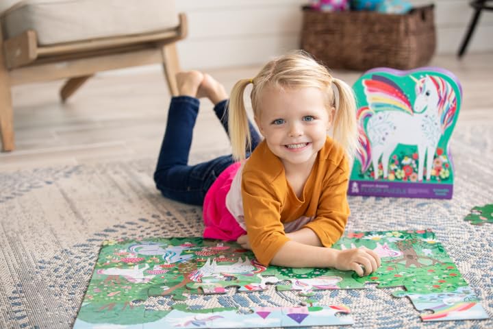 Crocodile Creek Unicorn Dreams 36-Piece Floor Puzzle – Finished 24x18-in