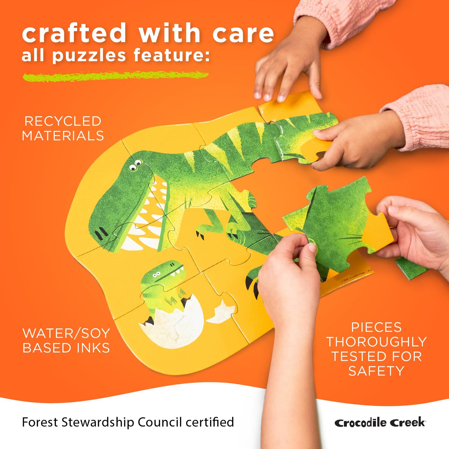 Crocodile Creek Birds 100-Piece Jigsaw Puzzle for Kids 5+, 14 x 19 Finished, Storage Canister