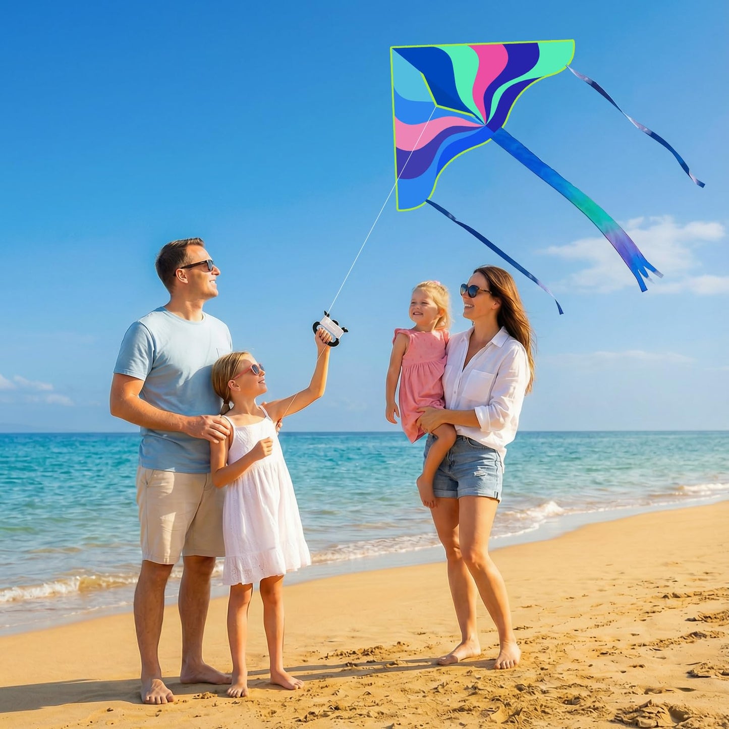 Crogift 3-Pack Large Kites – Butterfly Delta Dragonfly for Easy Flying