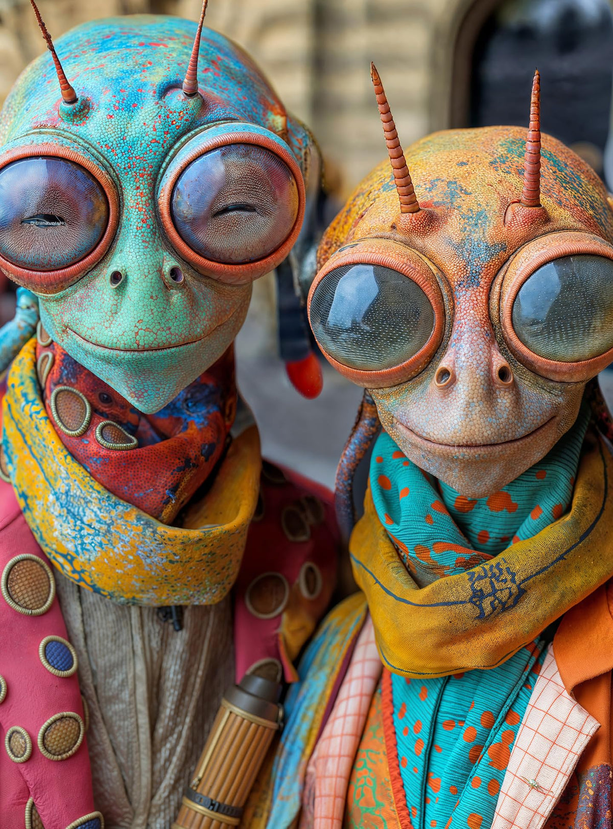 Cross & Glory Meet the Aliens: Elara & Nox 1000-Piece Puzzle – Cosmic Love Story