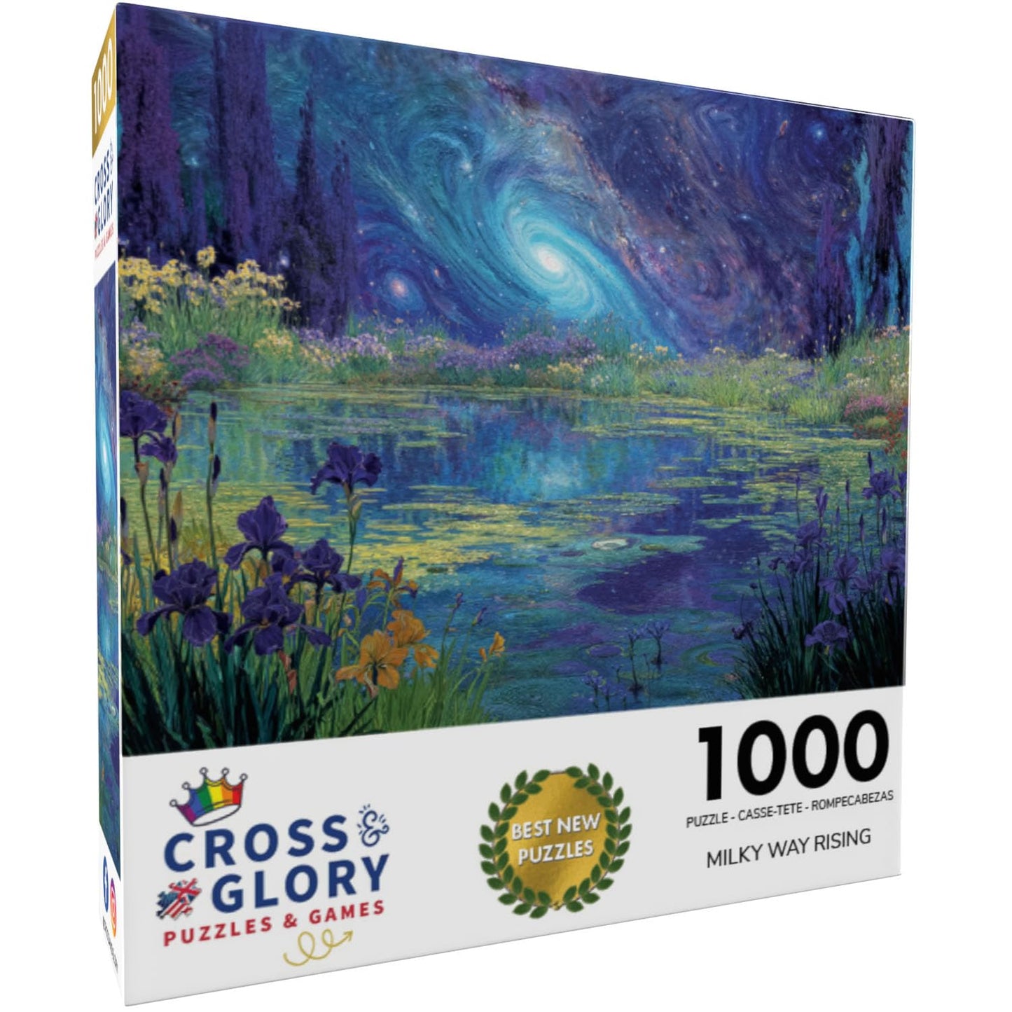 Cross & Glory Milky Way Rising – 1000-Piece Surreal Cosmic Puzzle | Eco-Friendly Materials