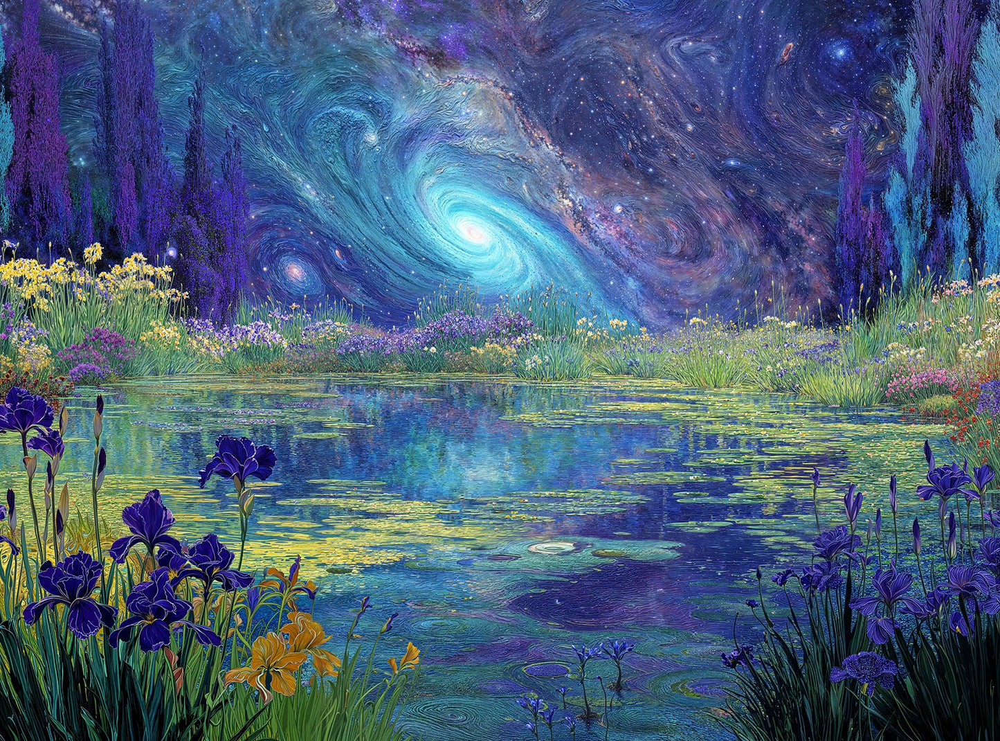 Cross & Glory Milky Way Rising – 1000-Piece Surreal Cosmic Puzzle | Eco-Friendly Materials