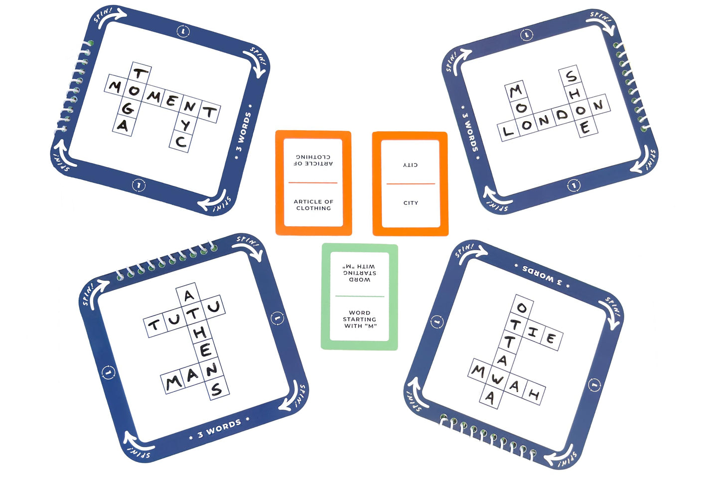 Cross Spin - Crossword and Party Board Game for 2-6 Players | JoPat Games