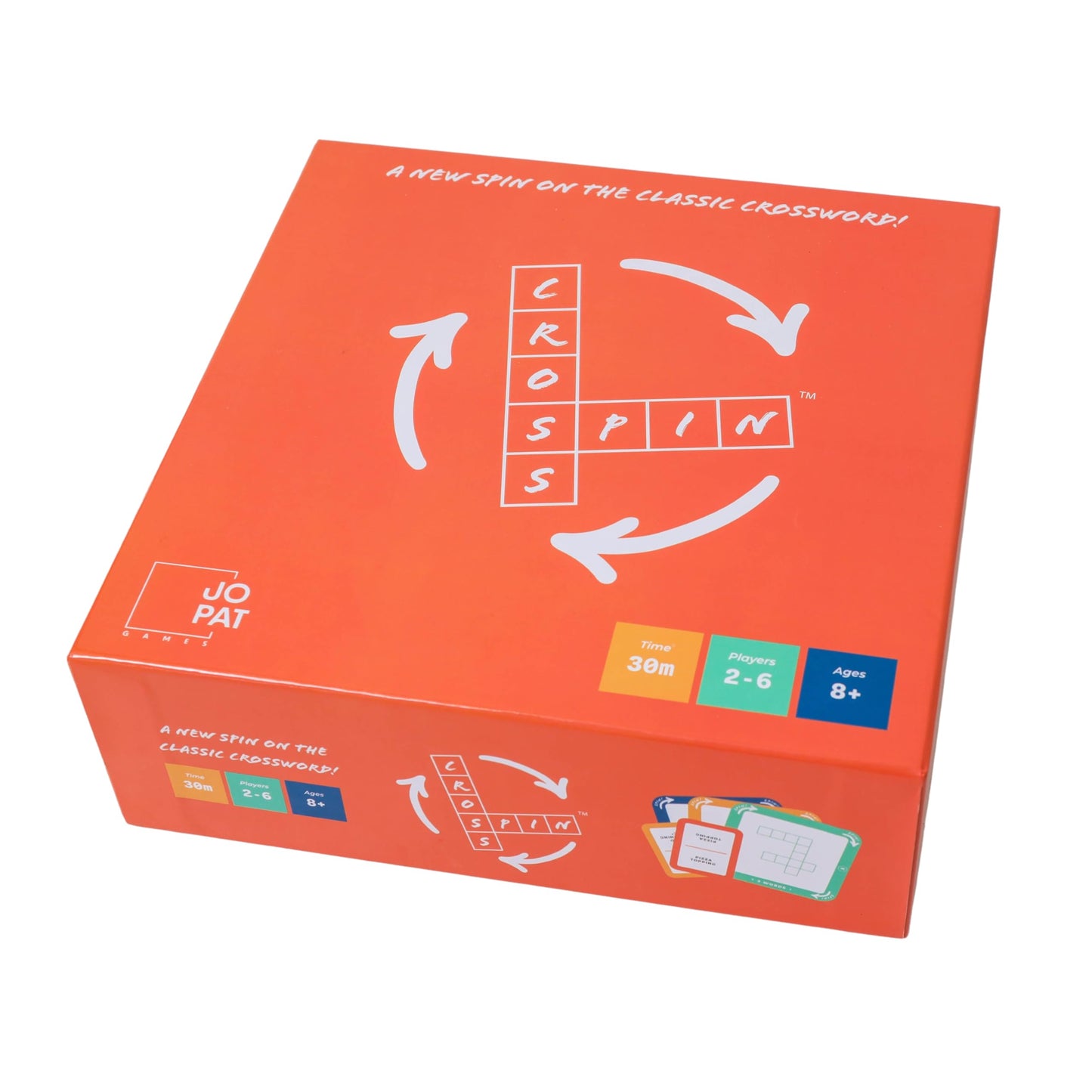 Cross Spin - Crossword and Party Board Game for 2-6 Players | JoPat Games