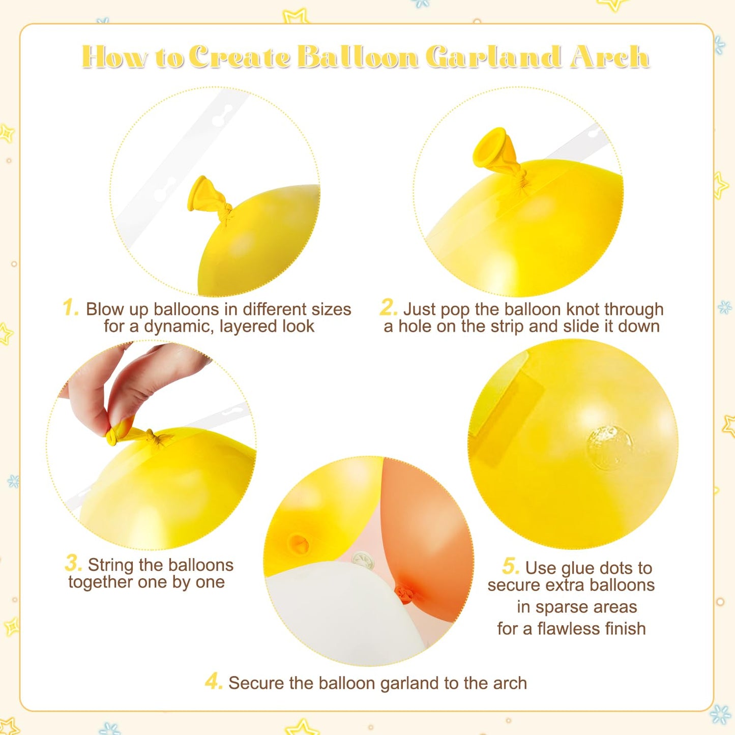 Here Comes the Son Balloon Arch Kit – 124Pcs Boho Retro Party Decor by CROSSFINGERS