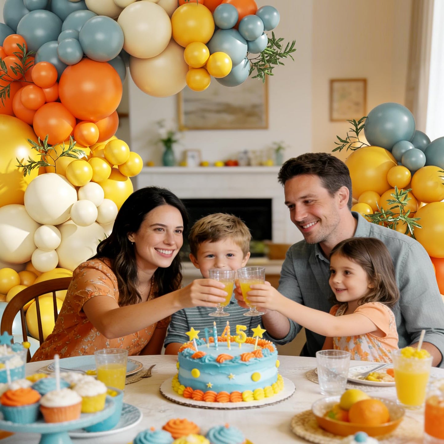 Here Comes the Son Balloon Arch Kit – 124Pcs Boho Retro Party Decor by CROSSFINGERS