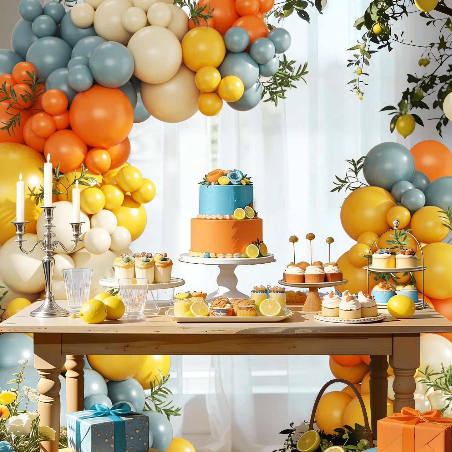 Here Comes the Son Balloon Arch Kit – 124Pcs Boho Retro Party Decor by CROSSFINGERS