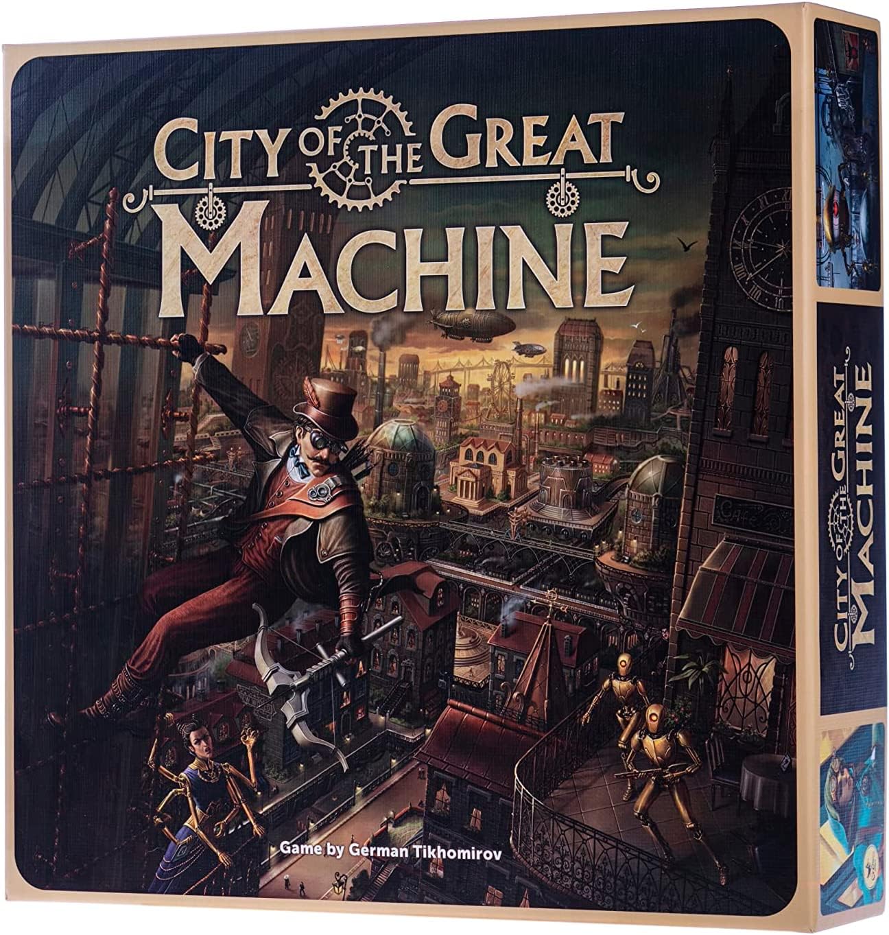 CrowD Games City of The Great Machine Board Game | 1-4 Players | Steampunk Strategy