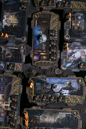 CrowD Games City of The Great Machine Board Game | 1-4 Players | Steampunk Strategy