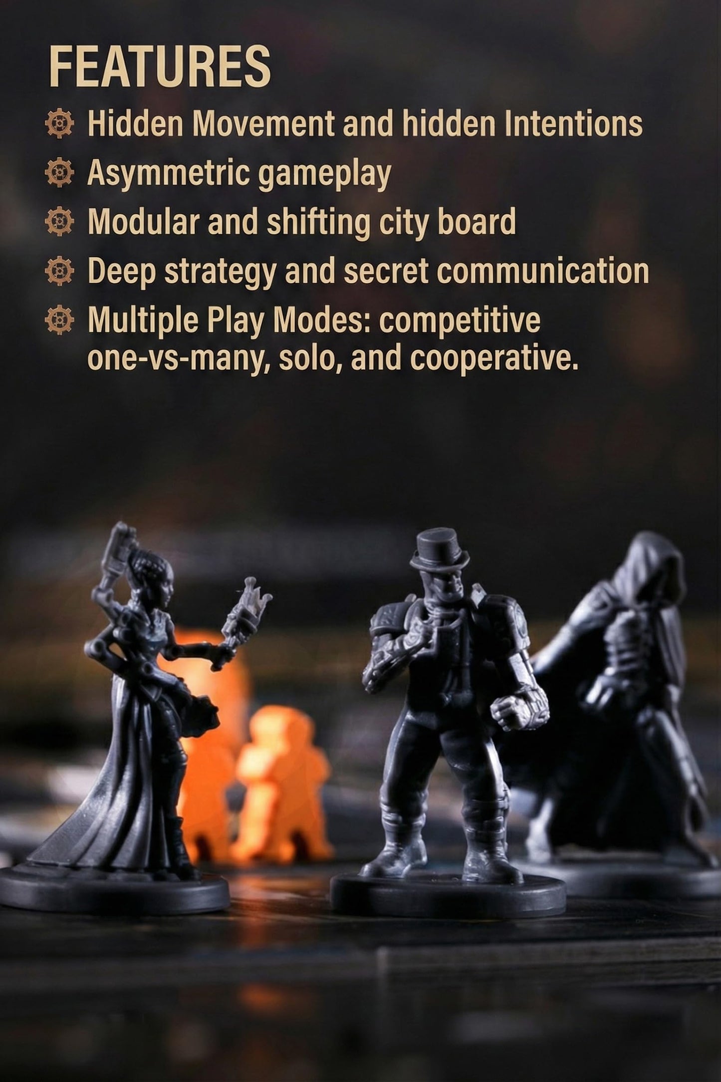 CrowD Games City of The Great Machine Board Game | 1-4 Players | Steampunk Strategy