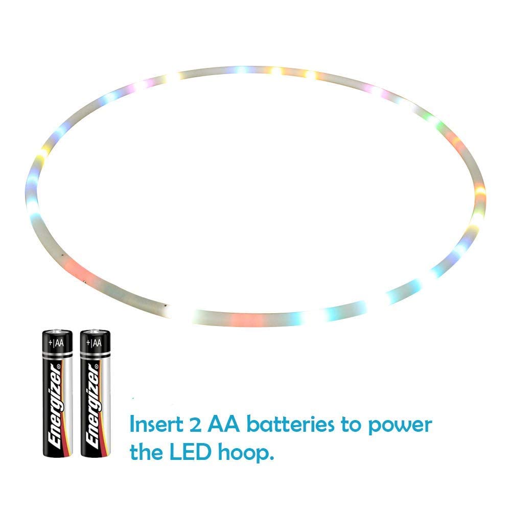 CRTEPST LED Hoop 36in — Light Up Glow Sport Ring for Kids and Adults