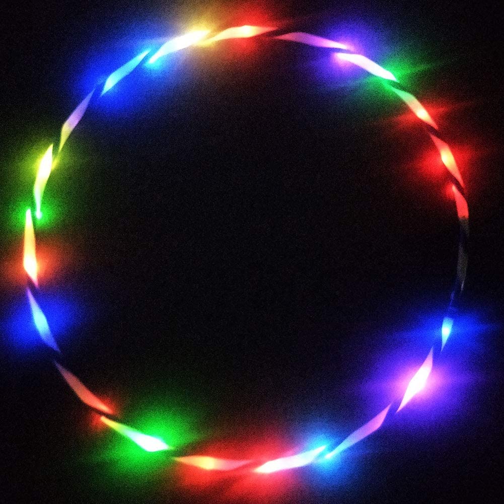 CRTEPST LED Hoop 36in — Light Up Glow Sport Ring for Kids and Adults