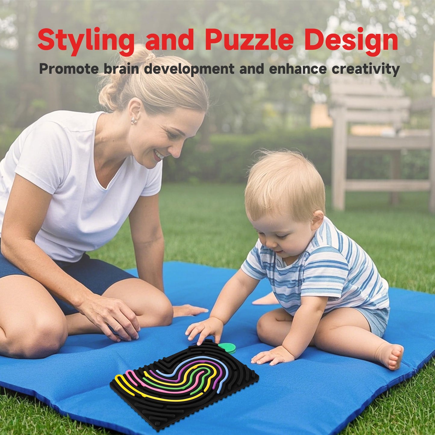 Cruleen Sensory Board for Kids | Durable Silicone Activity Board