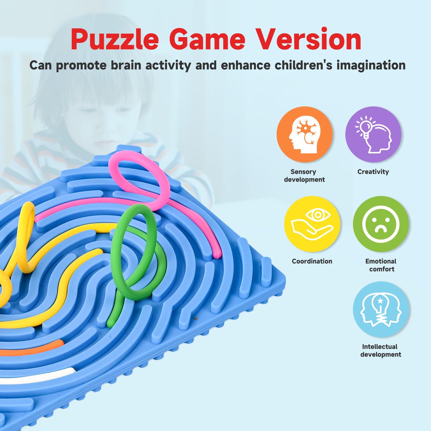 Cruleen Sensory Board – Durable Silicone Fidget Toy for Focus & Calm